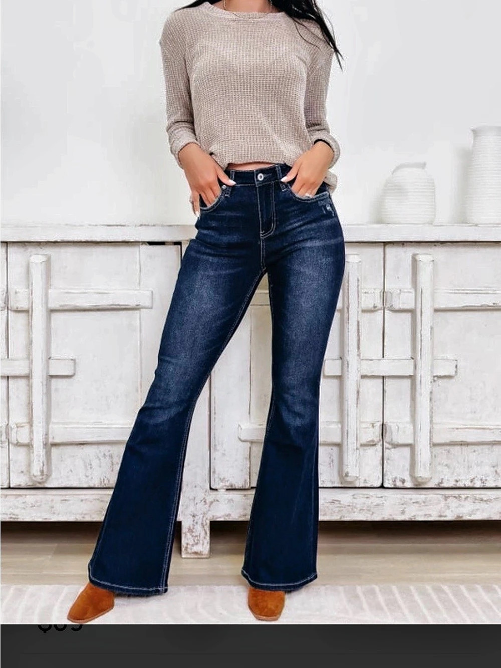Mica Denim Amaya Flare Jeans Blue Waist 28 NWT